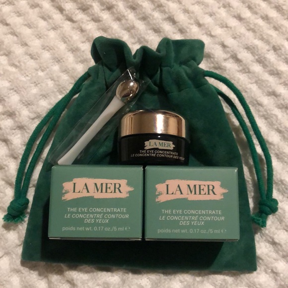 La Mer😉3-Mini the eye concentrate 3x5 ml 1-Mini luxury massage applicator tool